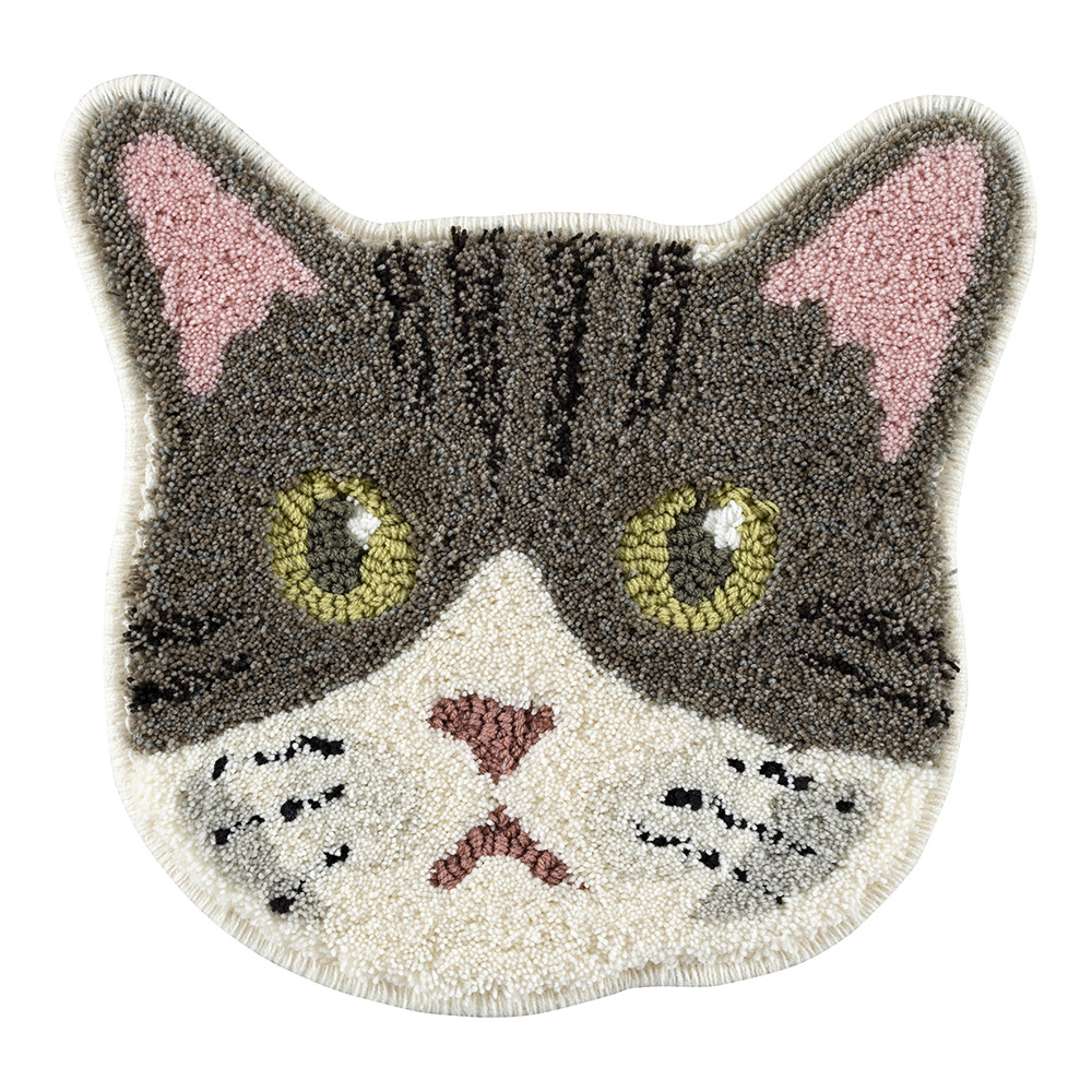 マット チェアマット チェアパッド 椅子 洗える 洗濯 ペット 猫 ねこ ネコ かわいい 約38×38cm 日本製 国産 スミノエ｜monolith-net｜03