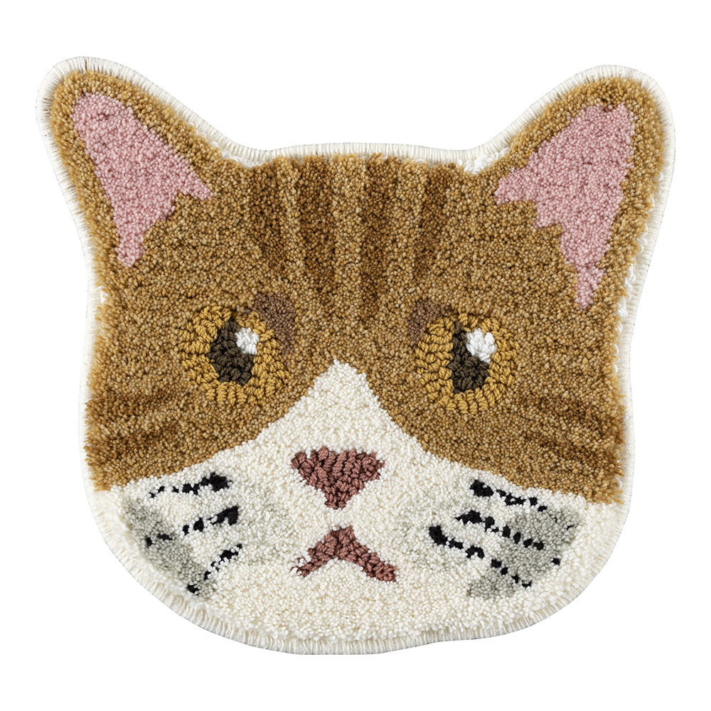 マット チェアマット チェアパッド 椅子 洗える 洗濯 ペット 猫 ねこ ネコ かわいい 約38×38cm 日本製 国産 スミノエ｜monolith-net｜05