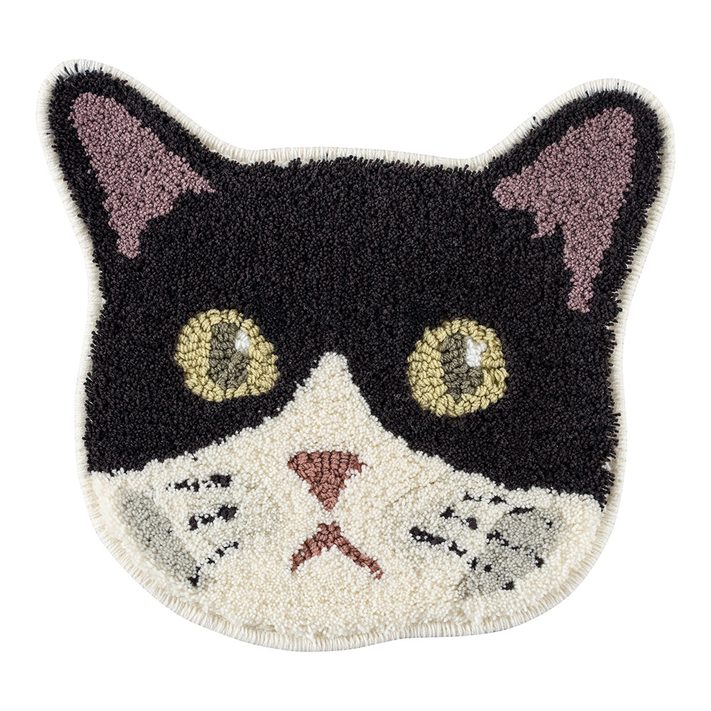 マット チェアマット チェアパッド 椅子 洗える 洗濯 ペット 猫 ねこ ネコ かわいい 約38×38cm 日本製 国産 スミノエ｜monolith-net｜08
