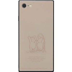 iPhone SE ケース 第2世代 第3世代 ディズニー キャラクター スクエア ガラス iPhone8 キャラクター くまのプーさん |  | 01