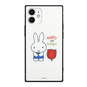 iPhone12 mini ケース ガラス スクエア ミッフィー iPhone 12mini アイフォン12 mini ケース チューリップ mf-143 |  | 01