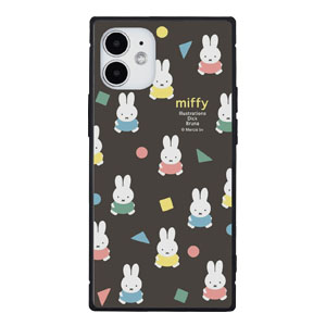 iPhone12 mini ケース ミッフィー オータムカラー  ガラス スクエア iPhone12mini アイフォン12 mini mf-191 |  | 01