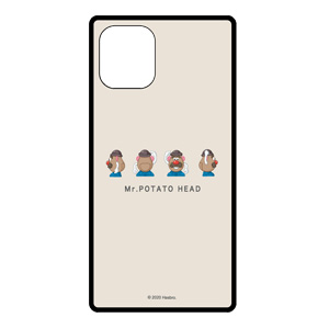 iPhone12 mini ケース ガラス スクエア Mr.ポテトヘッド アイフォン12 mini ケース グレー ブラック mph-47 |  | 01