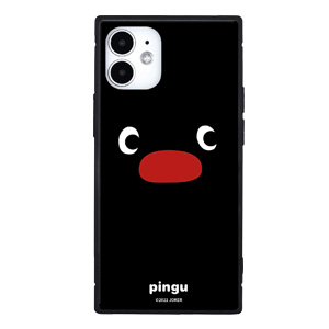 iPhone12 mini ケース ピングー ガラス スクエア おしゃれ かわいい キャラクター iPhone 12 mini アイフォン12 mini  アイホン ミニ カバー pingu pg-72 |  | 01