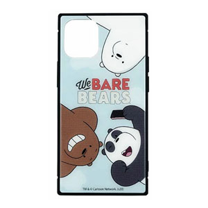 iPhone12 mini ケース ガラス スクエア ぼくらベアベアーズ iPhone 12mini アイフォン12 mini ケース We BARE BEARS wbb-01 |  | 01