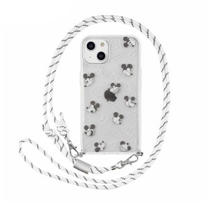 iphone14 ケース ショルダー ディズニー IIIIfit Loop ストラップ紐付
