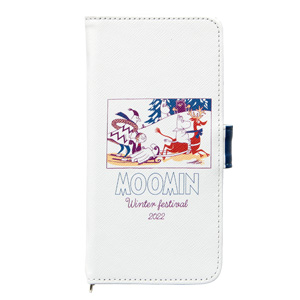 多機種対応スマホケース 手帳型 M+サイズ ムーミン Winter Festival