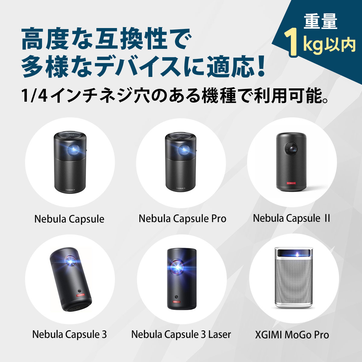 重量1kg以内のデバイス