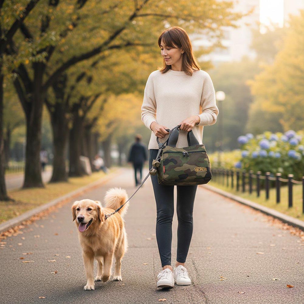 阪神タイガースグッズ 迷彩柄カートバッグ 球団承認 GOLF 犬のお散歩に