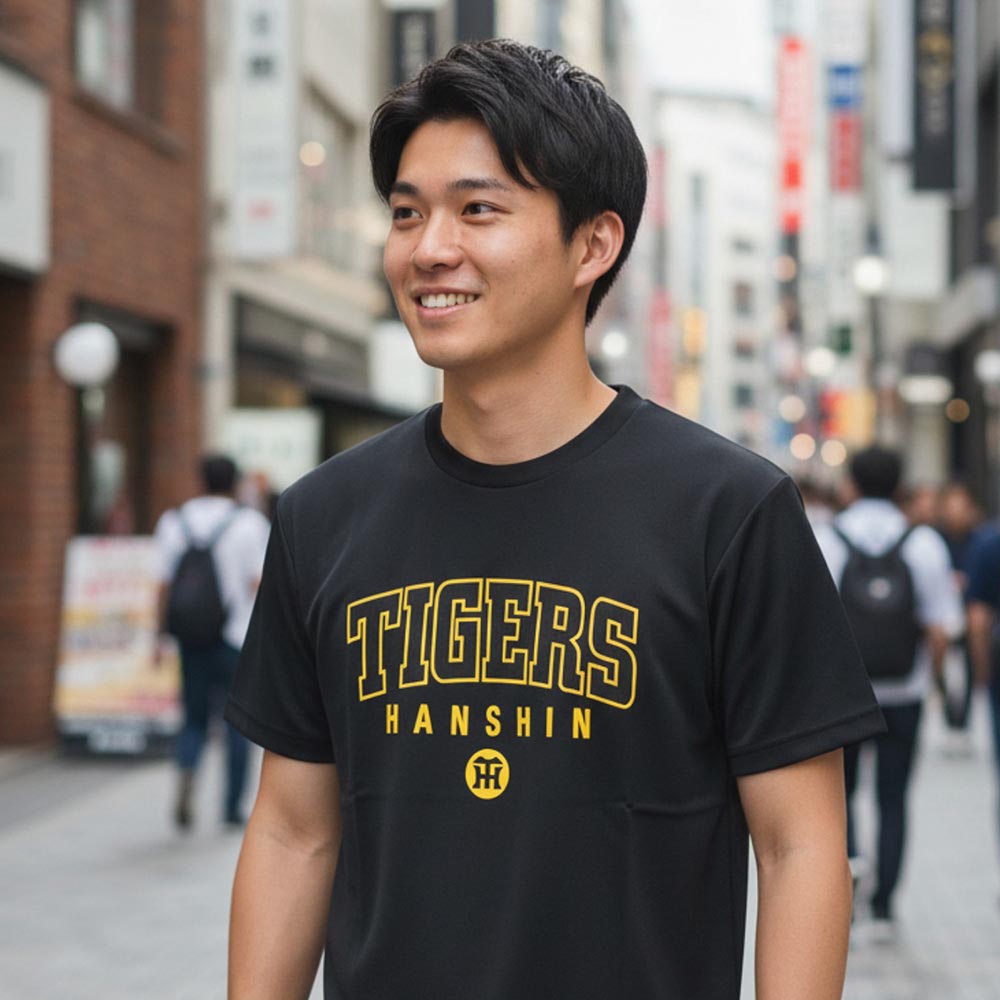 阪神タイガース グッズ LOGO Tシャツ TIGERS 球団承認 NEW ドライ