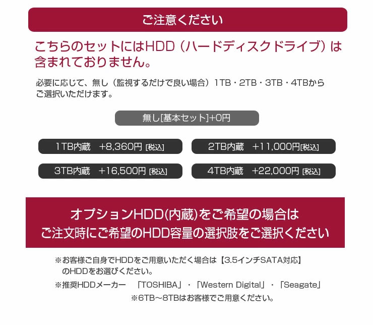 防犯カメラ 監視カメラ XVR 録画機 レコーダー 家庭用 有線 4ch AHD 4台 IPカメラ 16台 HDD 最大8TB ACE｜monosupply｜20