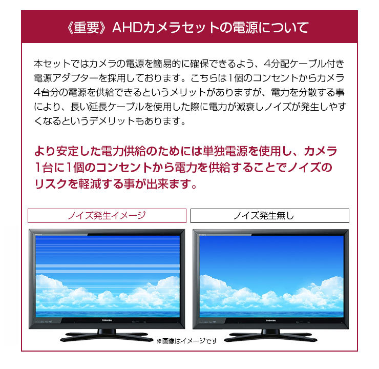 防犯カメラ AHD 219万画素 1〜4台セット 夜間もフルカラー 防水 屋外 防犯灯 常夜灯 | ACE SECURITY SYSTEM | 16