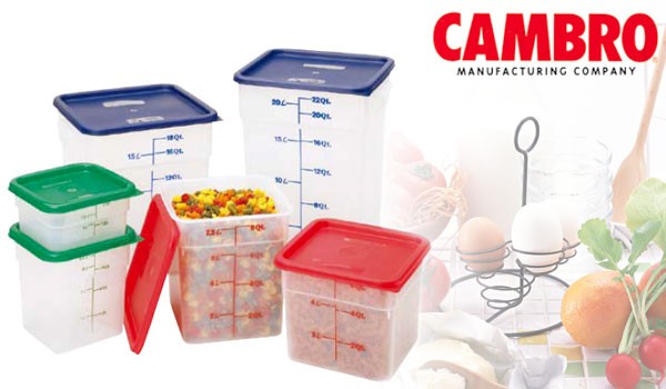 【8月末まで出品】CAMBROキャンブ角型フードコンテナ　大＊フタ付きません キャンブロ(Cambro) 角型フードコンテナー 半透明 蓋なし 7.6L 8SFSPP
