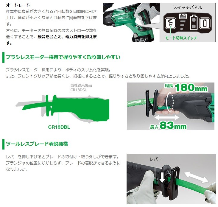 HiKOKI（ハイコーキ） 【メーカー取寄せ】HiKOKI コードレスセーバソー 