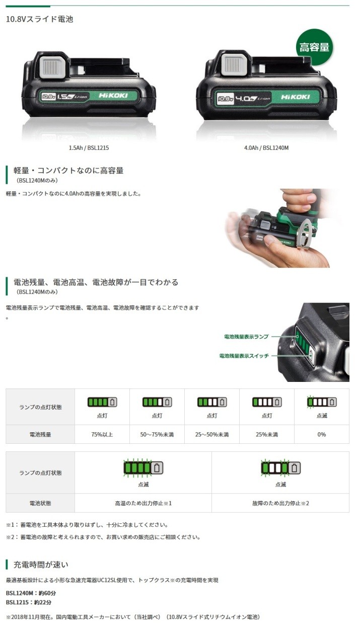 コードレス 振動ドライバドリル 10.8V 2LS ハイコーキ DV12DD HiKOKI