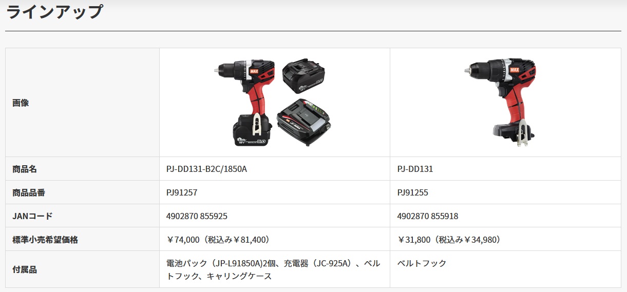 modernizmasateiciai.lt - マックス(MAX) 充電式ドリルドライバー PJ