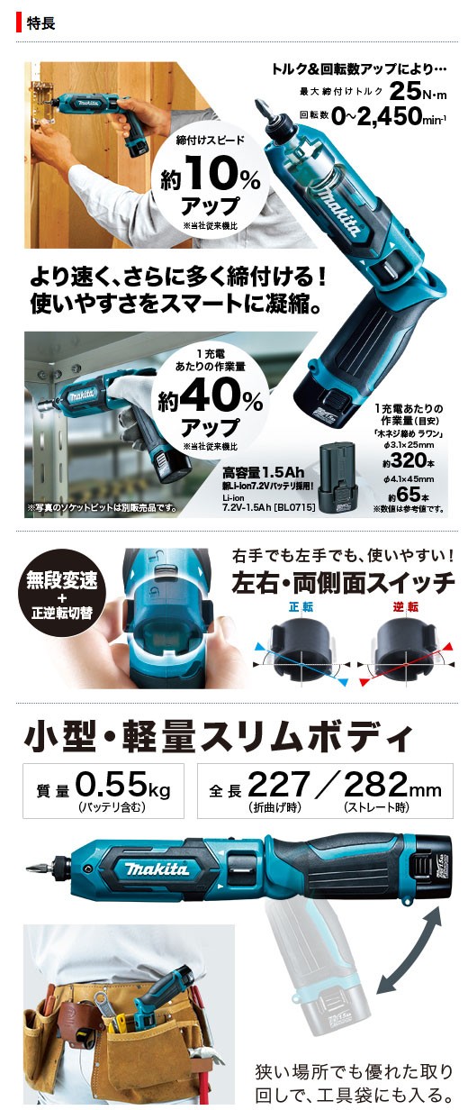 最大49%OFFクーポン マキタ 充電式ペンインパクトドライバ TD022DZW