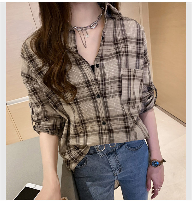 チェック柄フリルトップス✿ゆったり可愛いデートコーデ 91feb23vcxcs01_3.jpg