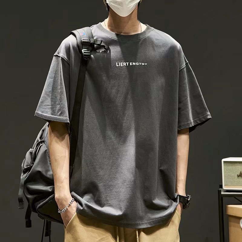 Tシャツ メンズ メンズファッション 半袖Tシャツ 韓國ファッション クルーネック シンプル カジュ...