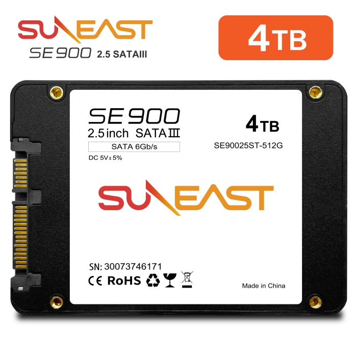 SUNEAST 4TB 内蔵SSD 2.5インチ 7mm SATA3 6Gb/s 3D NAND PS4動作確認