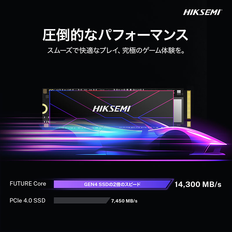 HIKSEMI HIKSEMI Gen5 内蔵SSD 1TB PCIe 5.0 NVMe M.2 2280 読込最大