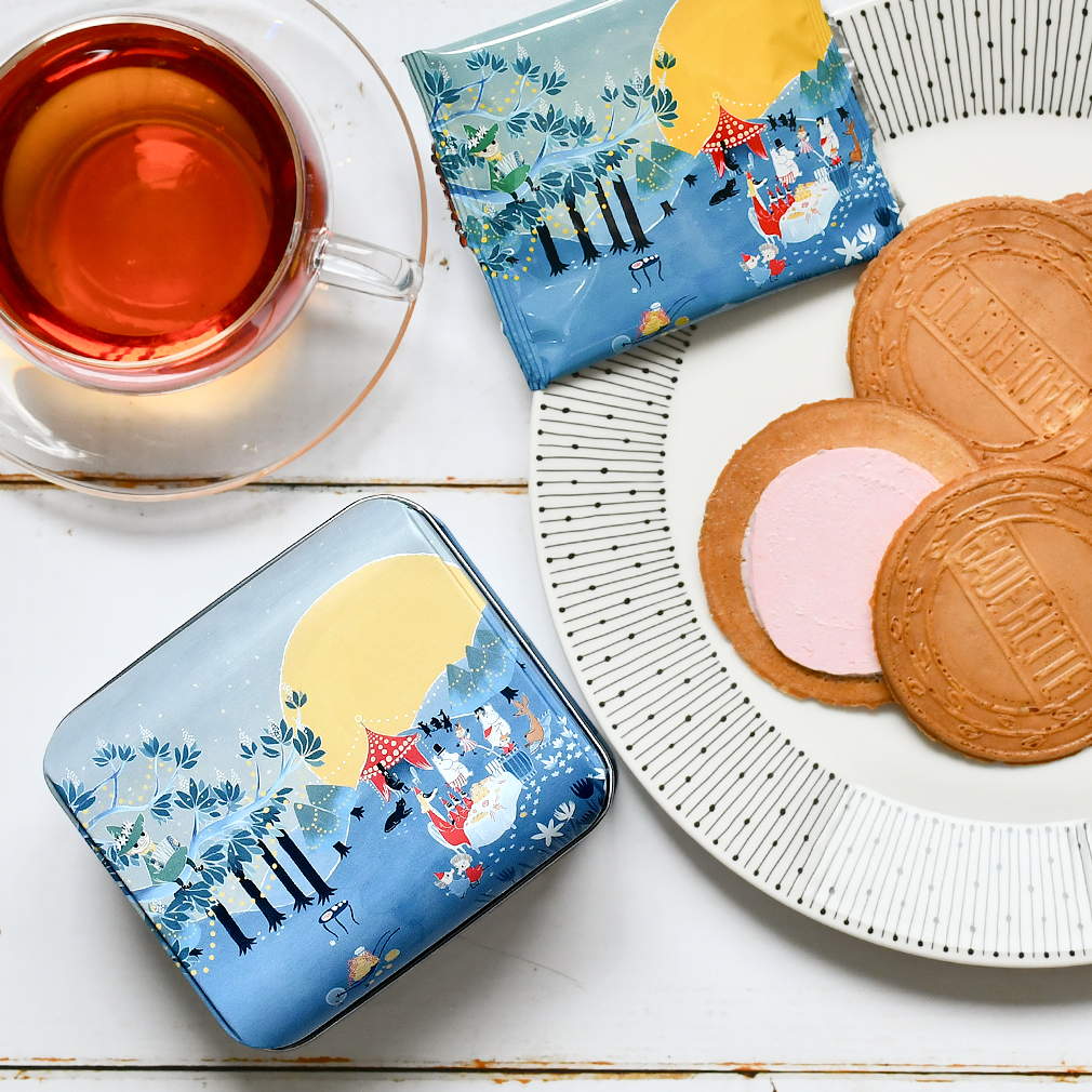 MOOMIN ムーミン クリームサンドゴーフレット 缶入り ゴーフレット