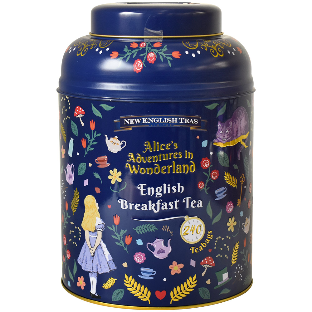 紅茶 MEGA BIG缶入り 240袋 ティーバッグ TEA おしゃれ 大容量 ニューイングリッシュティー ブリキ缶 プレゼント アールグレイ アフタヌーンティー ギフト FD966｜montagne-y｜02