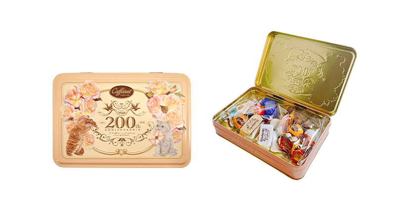 期間限定 カファレル ローズキャット缶 チョコレート ジャンドゥーヤ