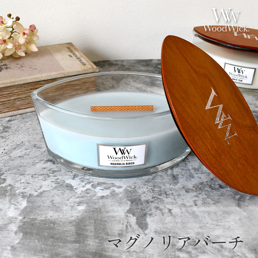 国内正規品 専用BOX付き 暖炉のような音と揺らぎ ハースウィック アロマキャンドル ウッドウィック 木芯 暖炉 たき火 焚き火 WoodWick  IT493 | カメヤマキャンドル | 07