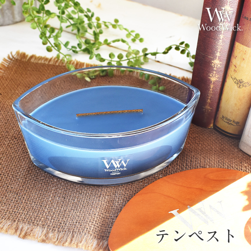 国内正規品 専用BOX付き 暖炉のような音と揺らぎ ハースウィック アロマキャンドル ウッドウィック 木芯 暖炉 たき火 焚き火 WoodWick  IT493 | カメヤマキャンドル | 15
