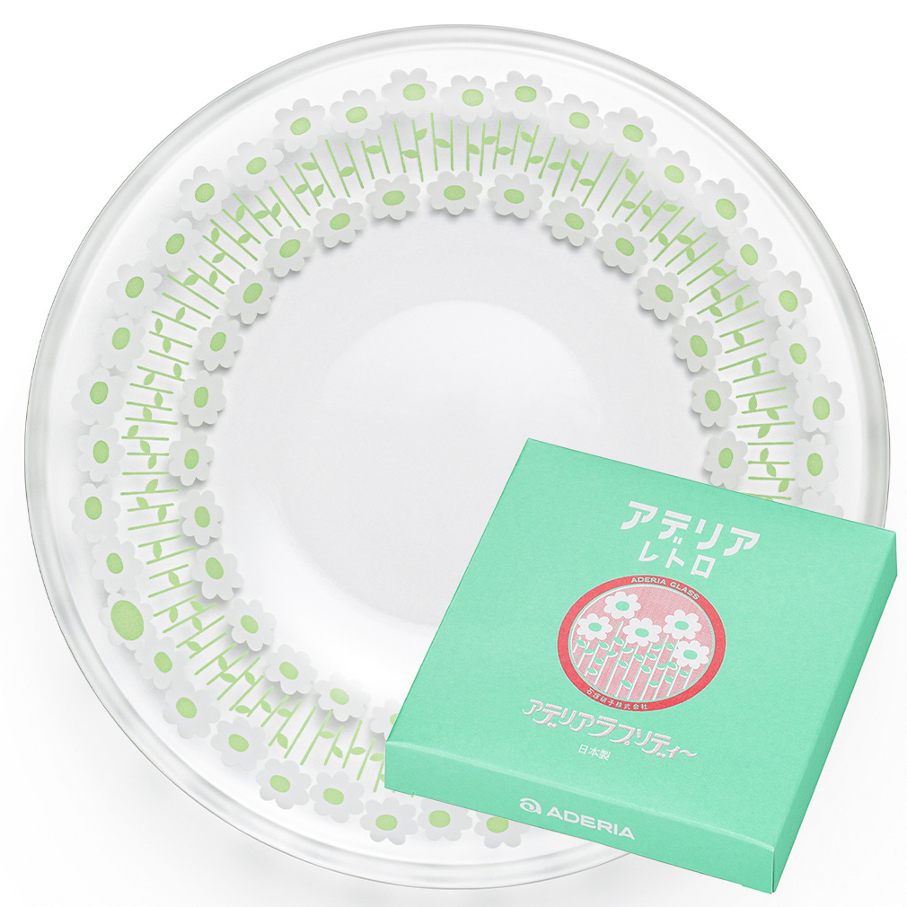 ADERIA アデリアレトロ プレート 小皿 日本製 箱入り 120mm 取り皿