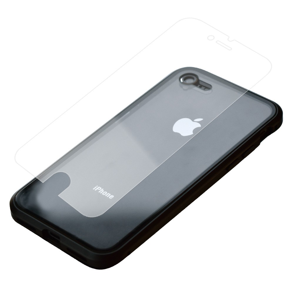 アルミバンパー背面ガラス iPhoneケース 3点セット マグネットケース