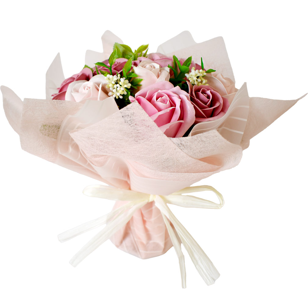 ソープフラワー スタンディングローズブーケ 花束 フレグランスソープ