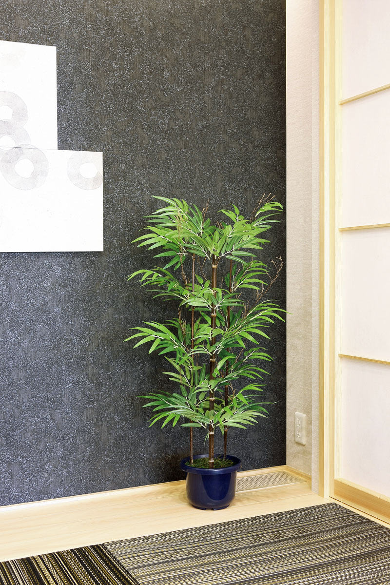 光触媒人工観葉植物、黒竹1.0m（幹/天然黒竹）