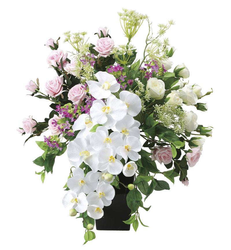 光触媒 胡蝶蘭アレンジメント、造花、お祝いにも グランドファレノ