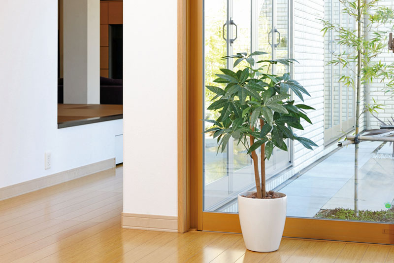 光触媒人工観葉植物、パキラ90cm