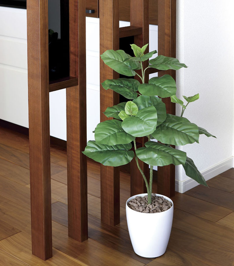 光触媒　人工観葉植物　フェイクグリーン　ウンベラータ高さ80センチ 光触媒 光の楽園ウンベラータ 高さ 80cm【インテリア フェイク