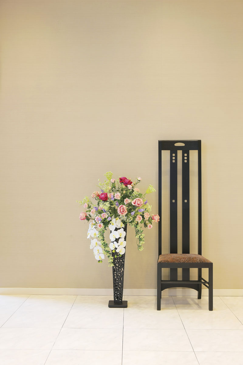 アートフラワー（光触媒、造花）、レシオクイーンスタンド1.2m