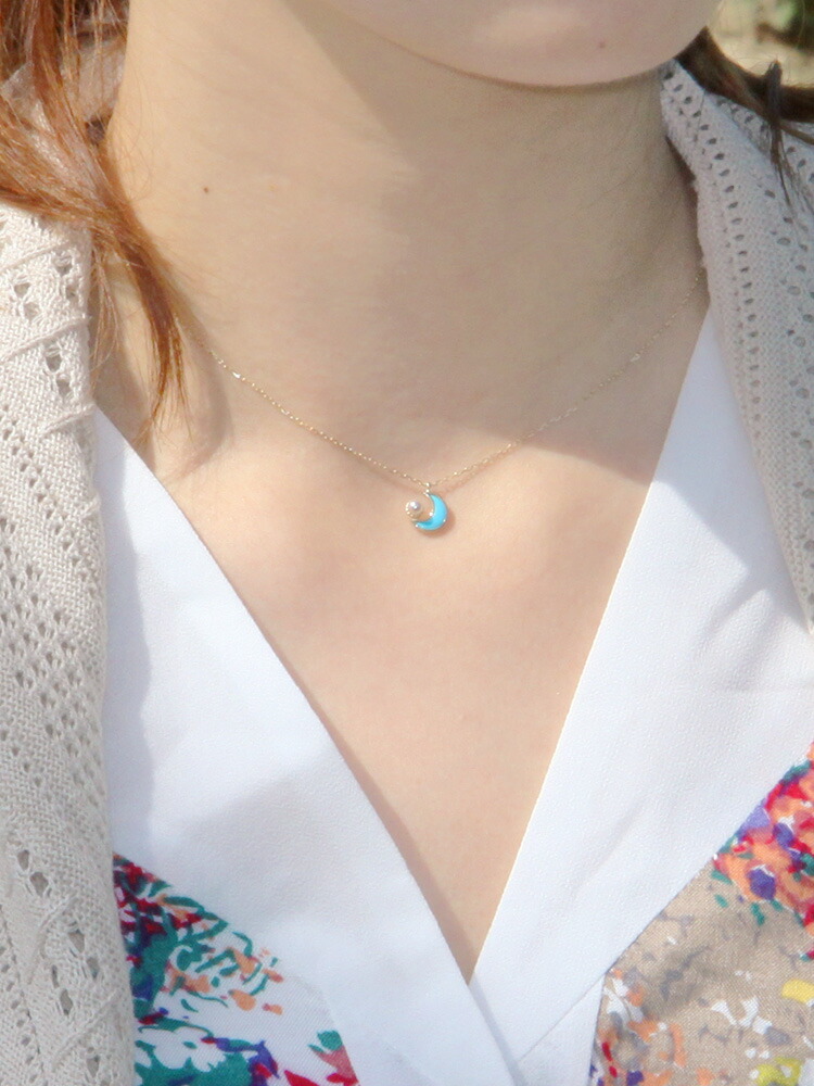 専用　DESLIE 18Kチェーン　メノウ　珊瑚　ターコイズ　ネックレス ネックレス レディース ターコイズ(トルコ石) 0.35ct オーバル
