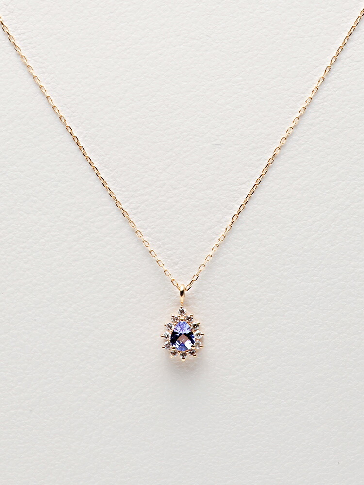 ムーンレーベル 公式] タンザナイト ネックレス ダイヤモンド Color