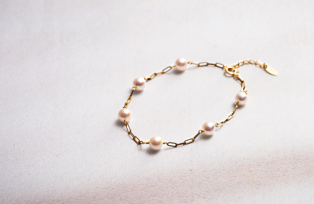 ムーンレーベル 公式] パール ブレスレット 5.5mm アコヤ真珠