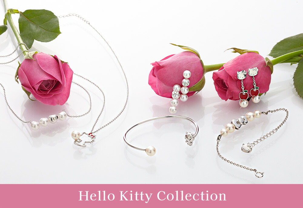 ハローキティ ネックレス Hello Kitty Quadruple パール ペンダント