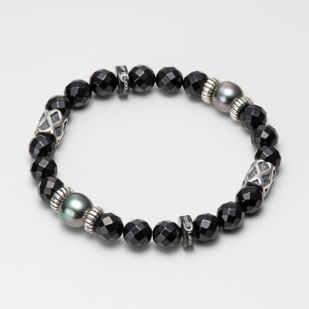 DIESEL オニキスビーズブレスレット Amazon | Diesel ディーゼル メンズ アクセサリー BRACELET