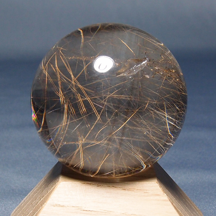 天然水晶玉 約62mm【大玉】虹入り G1225 : 水晶天然石専門店ムーン