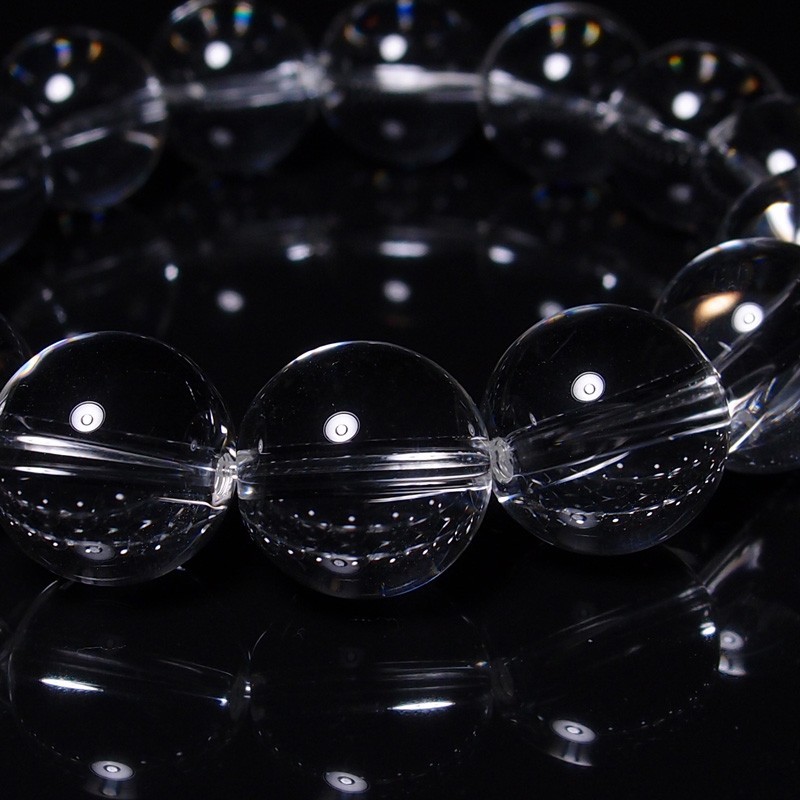 ガウリシャンカール産ヒマラヤ煙水晶10mm玉ブレスレット（内寸約15cm