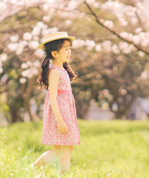 子供服 女の子 ワンピース ジャンパースカート 春夏 ノースリーブ 日本