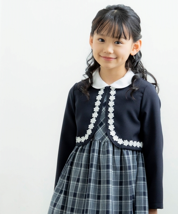 子供服 女の子 ボレロ 長袖 日本製 お出かけ着 フォーマル 入学式