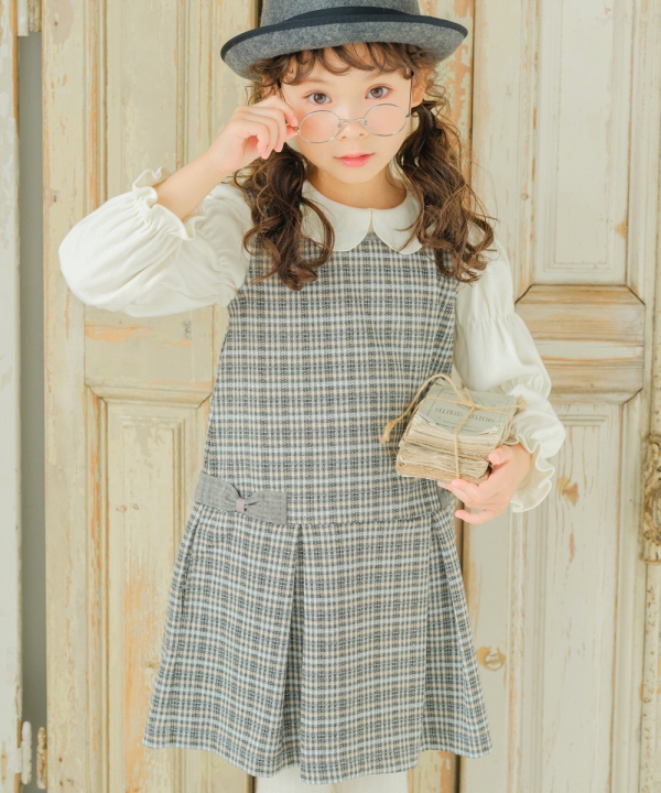 MOONONNON（むーのんのん） 子供服 女の子 ワンピース ジャンパー