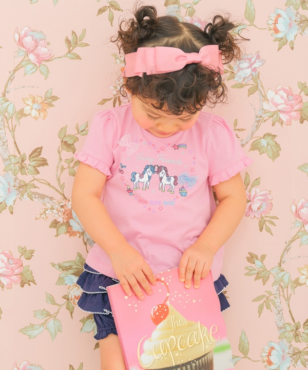 MOONONNON 子供服 女の子 Tシャツ 夏服 半袖 綿100％ コットン 