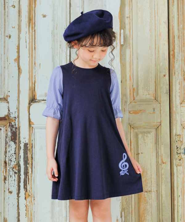 MOONONNON（むーのんのん） 子供服 女の子 ワンピース 夏服 半袖
